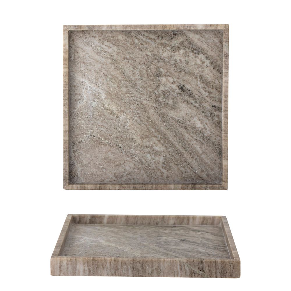 Plateaux - Majsa Plateau, Marron, Marbre - BLOOMINGVILLE MULTIBRAND HOUSE