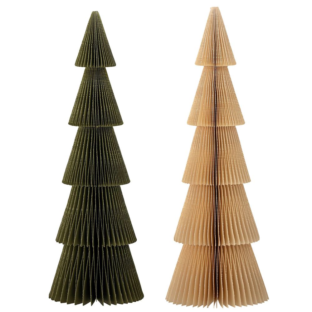 Objets de décoration - Milan Arbre déco, Verte, Papier Set of 2 - BLOOMINGVILLE MULTIBRAND HOUSE