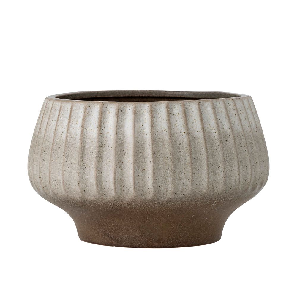 Flower pots - Assie Flowerpot, Grey, Stoneware - BLOOMINGVILLE MULTIBRAND HOUSE