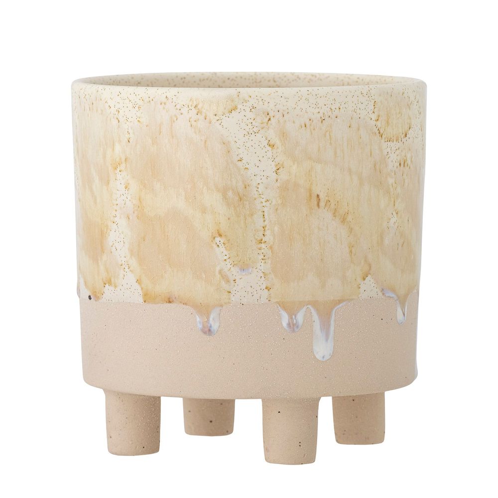 Flower pots - Imoa Flowerpot, Yellow, Stoneware - CREATIVE COLLECTION