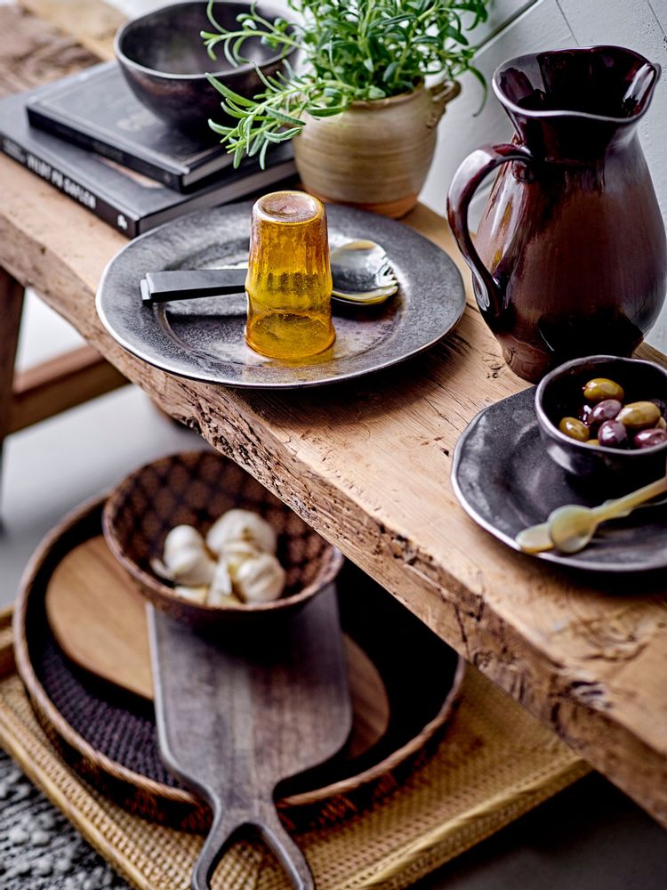 Assiettes au quotidien - Linne Assiette, Laiton, Grès - CREATIVE COLLECTION