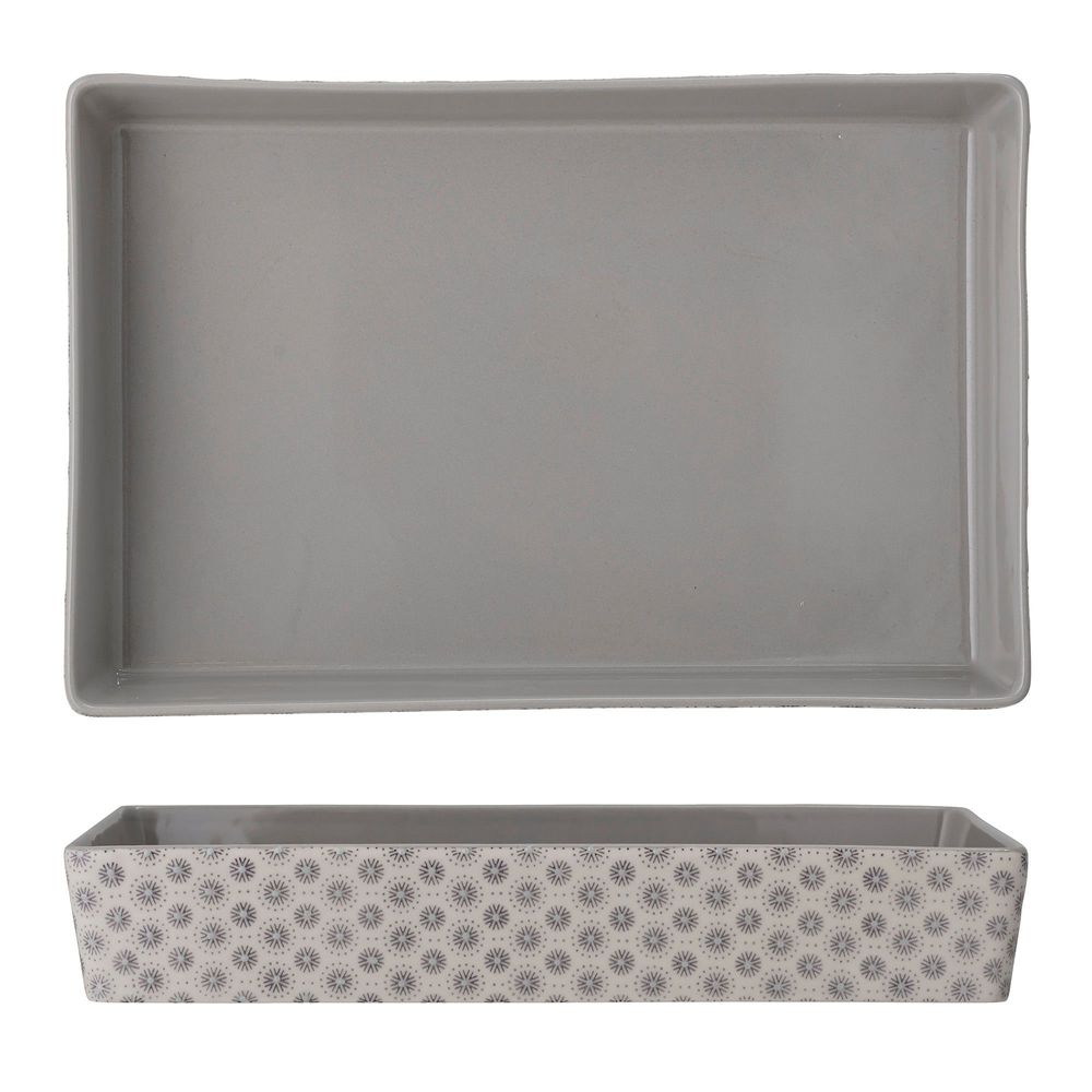 Couverts & ustensiles de cuisine - Elsa Plat au four, Gris, Grès - BLOOMINGVILLE MULTIBRAND HOUSE