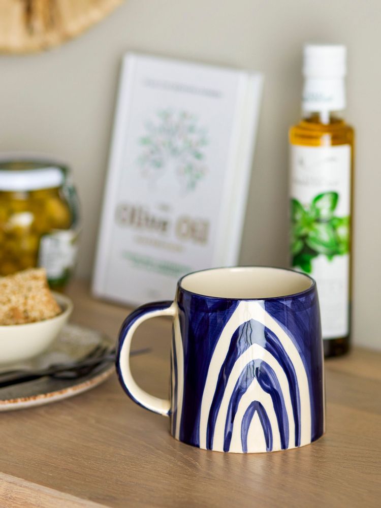 Mugs - Shama Mug, Blue, Stoneware - BLOOMINGVILLE MULTIBRAND HOUSE