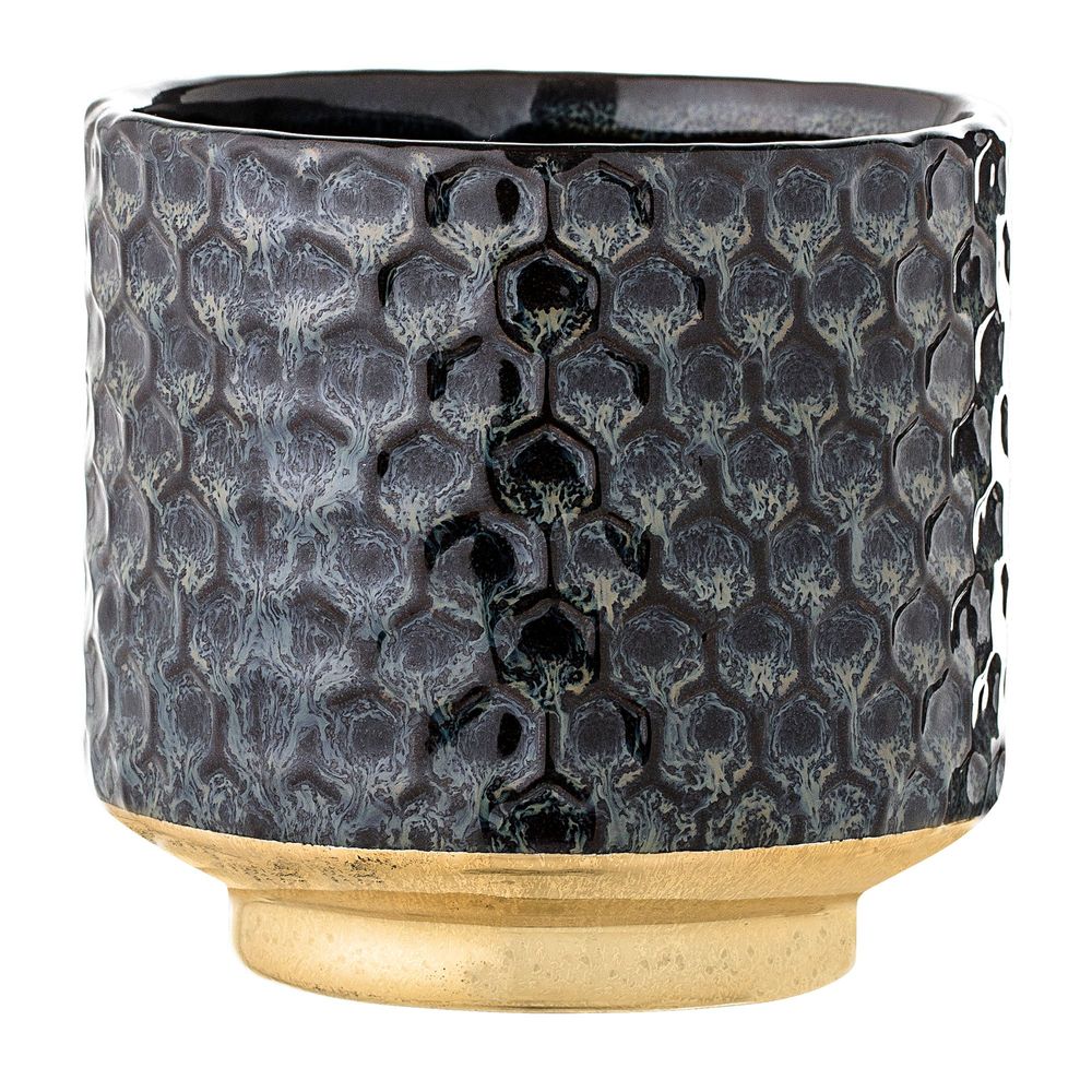 Flower pots - Earl Flowerpot, Blue, Stoneware  - BLOOMINGVILLE
