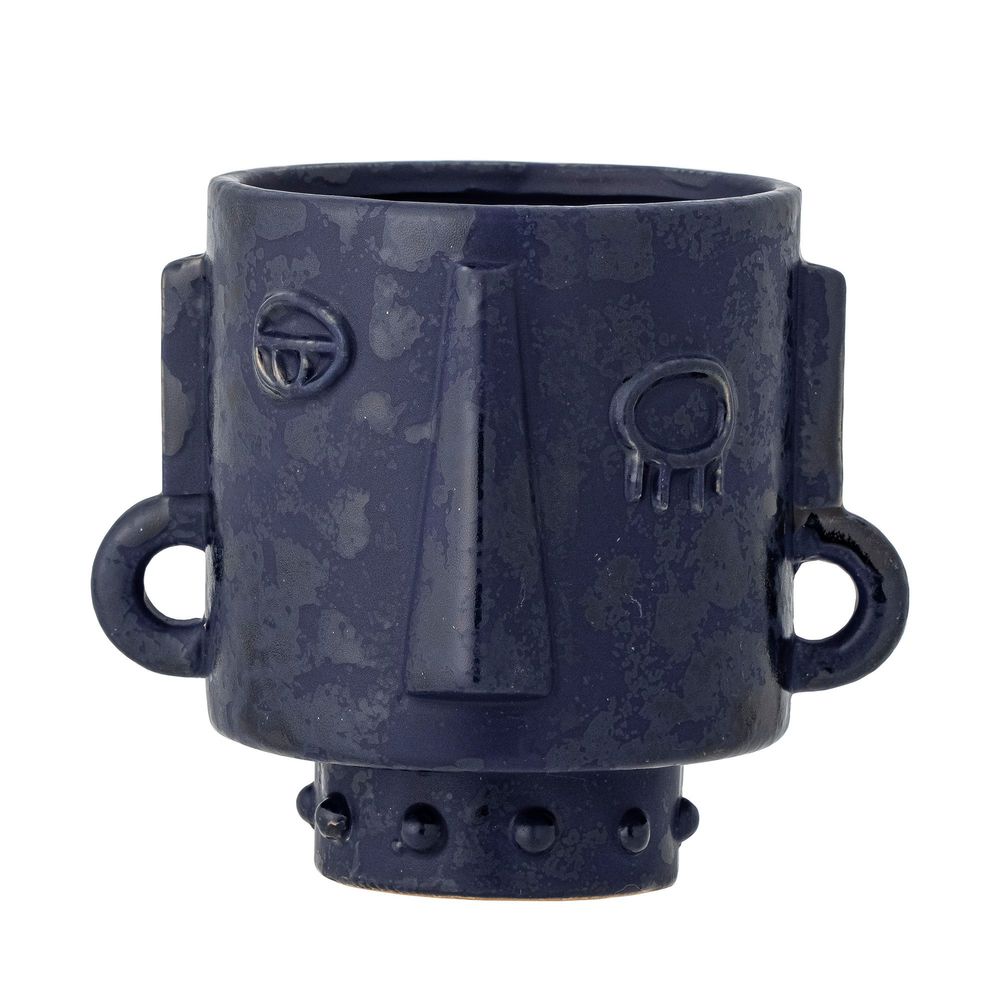 Flower pots - Ceejay Flowerpot, Blue, Stoneware  - BLOOMINGVILLE MULTIBRAND HOUSE