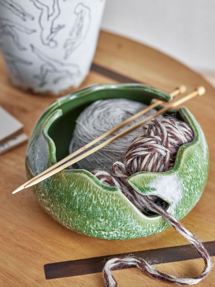 Bols - Leonas Bol déco, Verte, Grès - BLOOMINGVILLE MULTIBRAND HOUSE