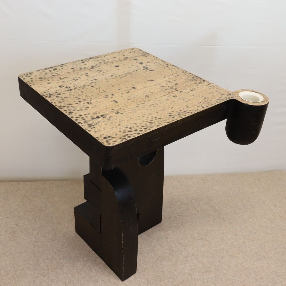 Autres tables  - Table carrée "Rustique" version 3 - THIERRY LAUDREN