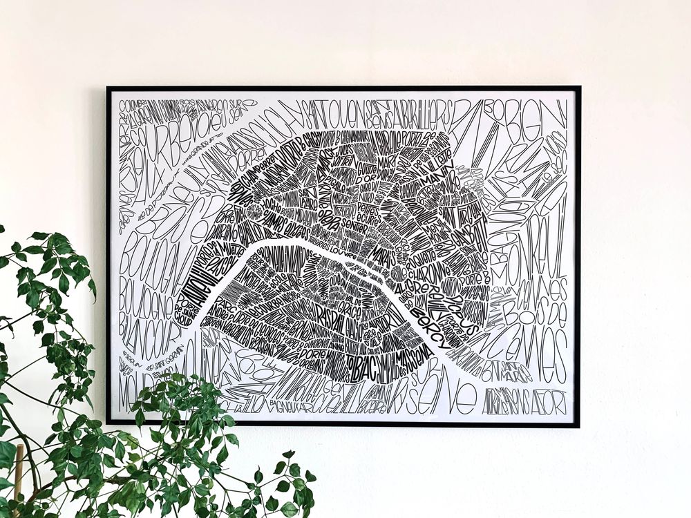 Affiches - Paris et ses quartiers / Affiche / Déco / JO / Jeux Olympiques - LES PETITS PLANS