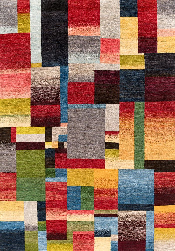 Design carpets - Mondrianesque Squares Revisited 5, Zollanvari Super Fine Gabbeh - ZOLLANVARI INTERNATIONAL