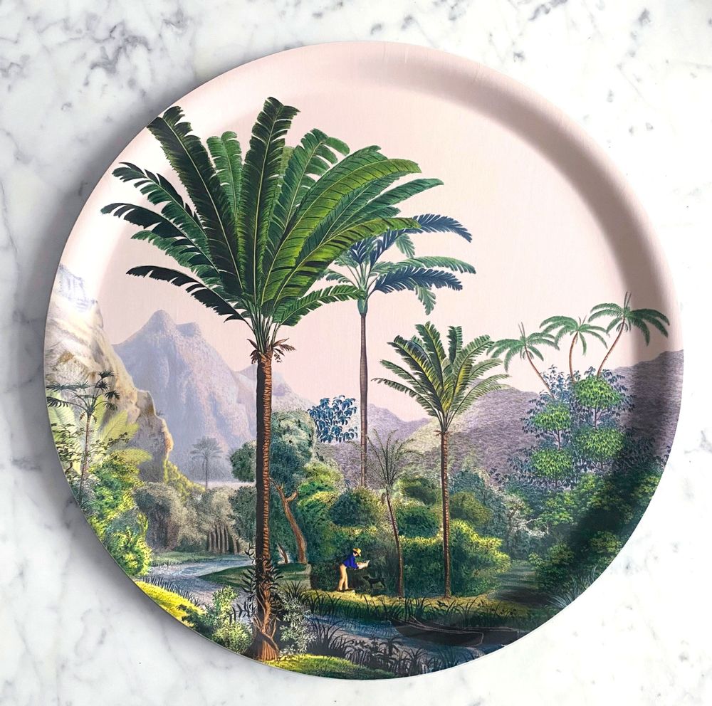 Trays - Manicaria Round Tray - PARADISIO IMAGINARIUM