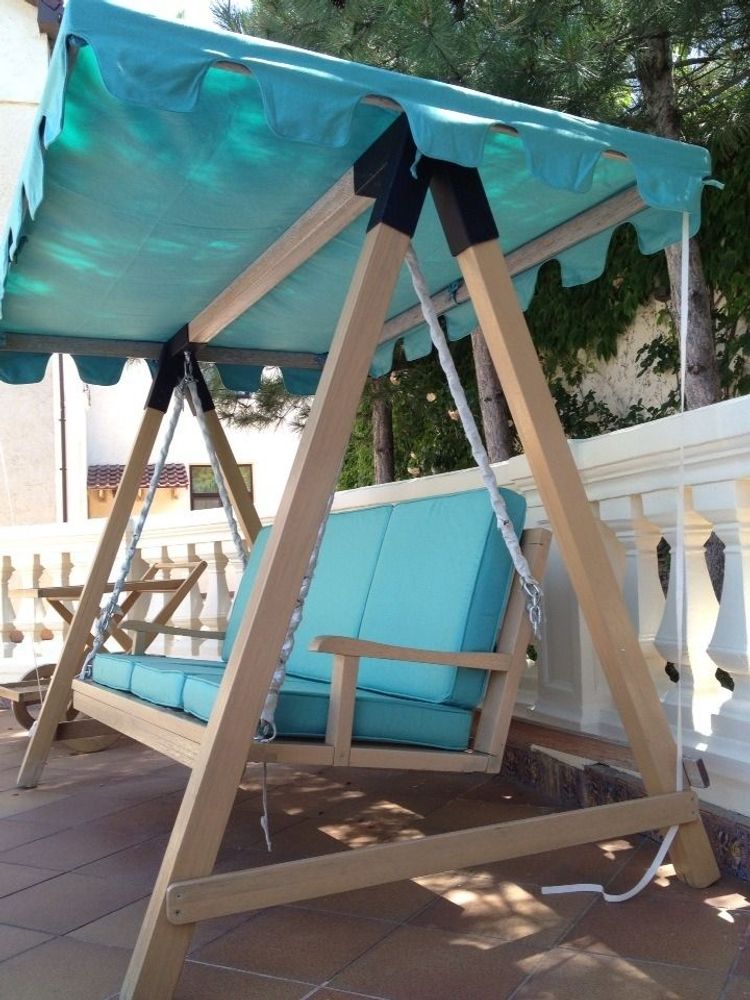 Fabrics - Swing  cushions from outdoor fabrics - VLADA DIZIK KOSHKIN DOM