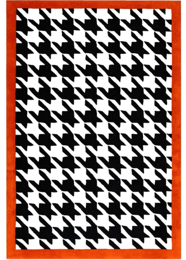 Tapis design - Tapis Pied de poule en laine tuftée - COLORTHERAPIS