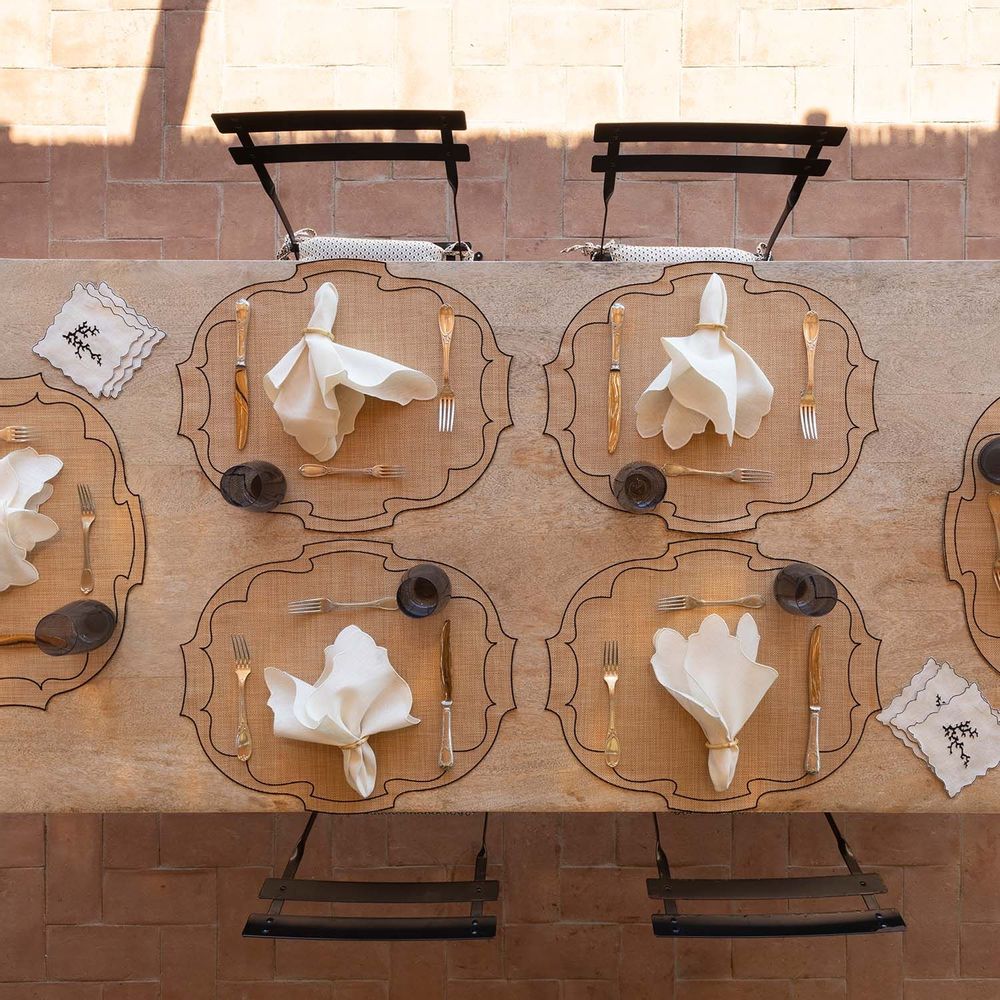 Table linen - Raffia Collection - LA GALLINA MATTA