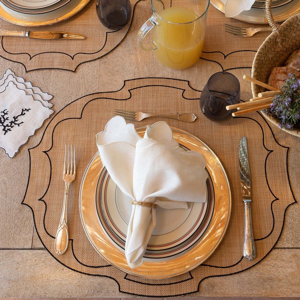 Table linen - Raffia Collection - LA GALLINA MATTA