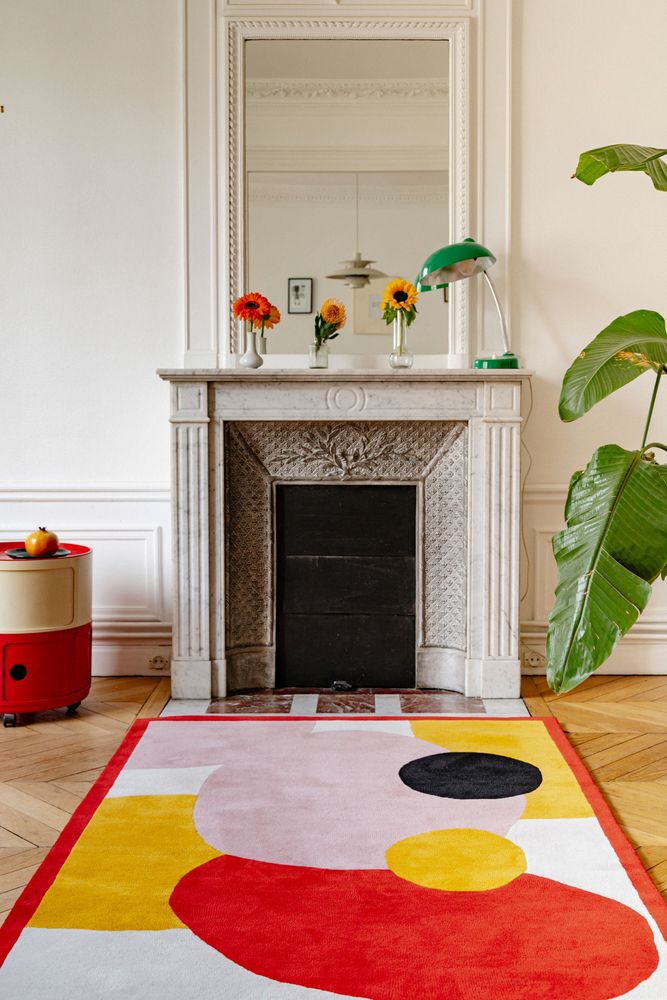 Design carpets - Blooming Flowers Tufted Wool Rug - COLORTHERAPIS