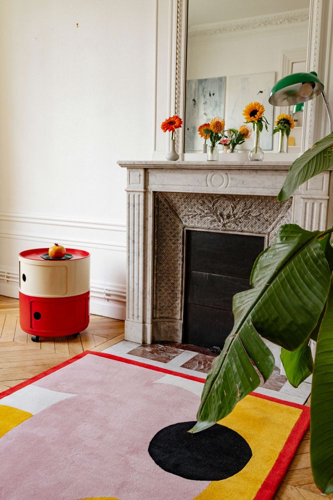 Design carpets - Blooming Flowers Tufted Wool Rug - COLORTHERAPIS