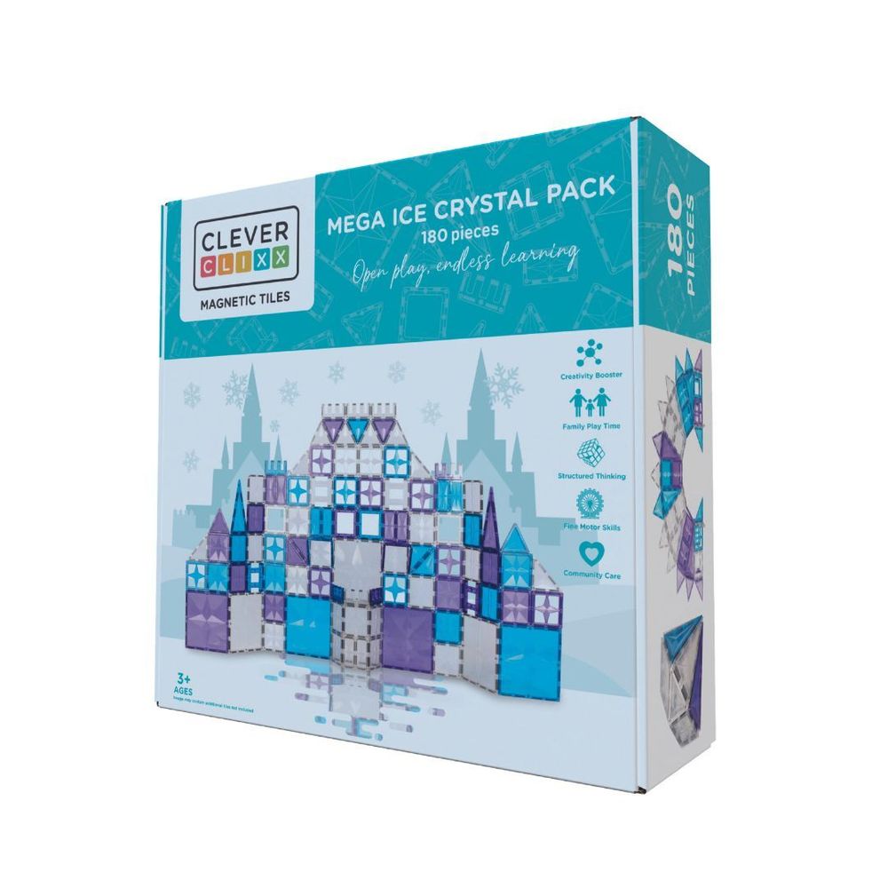 Jouets enfants - Mega Ice Crystal Pack | 180 pièces - CLEVERCLIXX BV