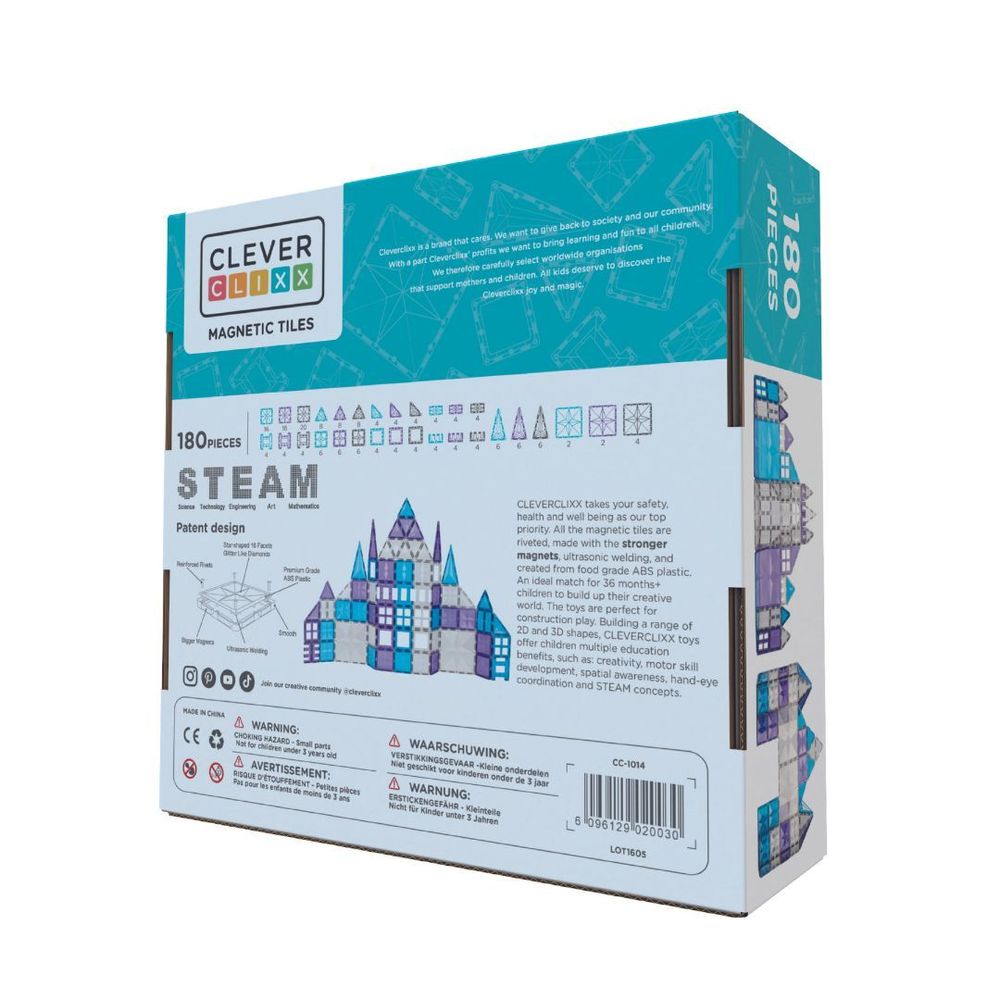 Jouets enfants - Mega Ice Crystal Pack | 180 pièces - CLEVERCLIXX BV