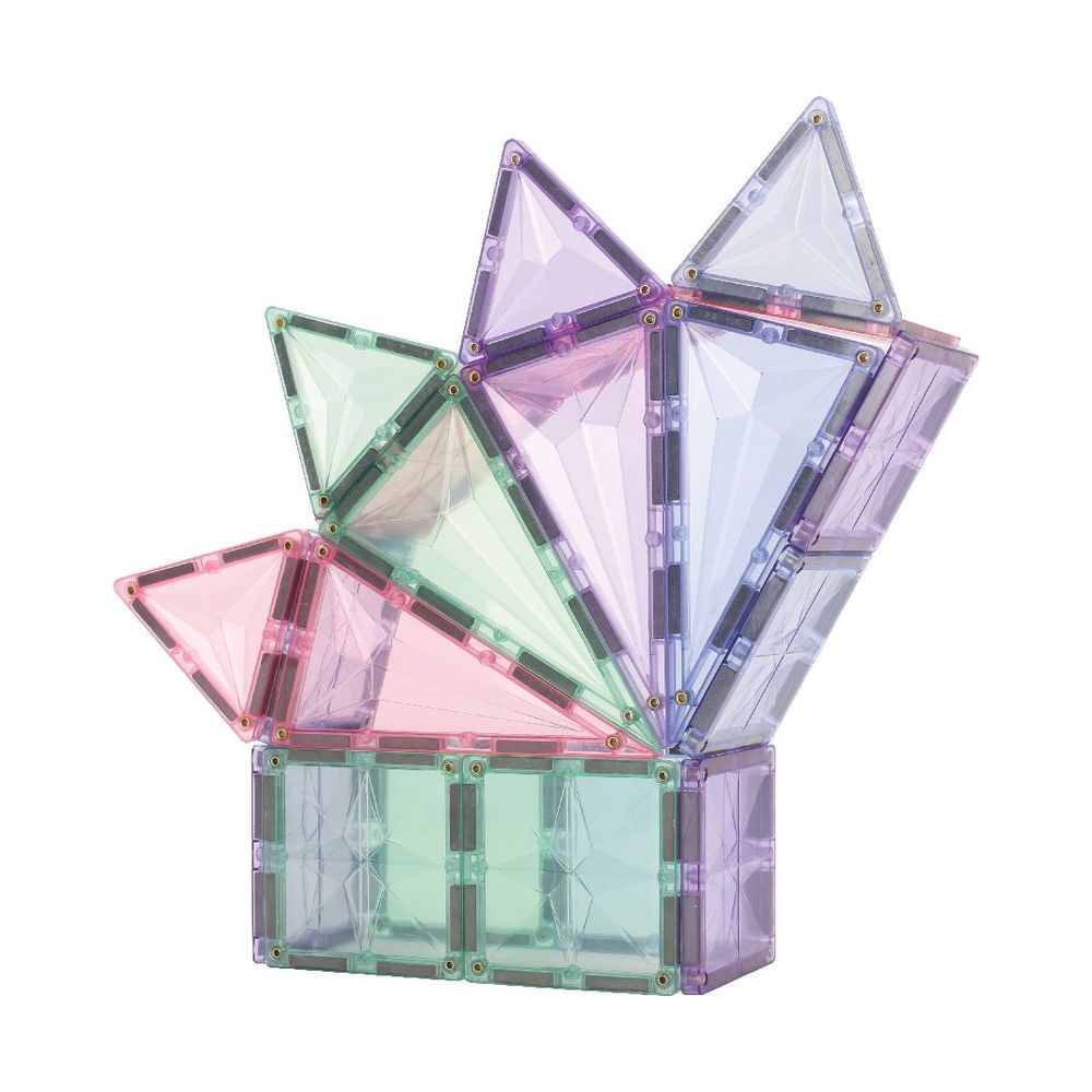 Jouets enfants - Cleverclixx Kit de Formes Géométriques de couleur pastel de 45 pièces - CLEVERCLIXX BV
