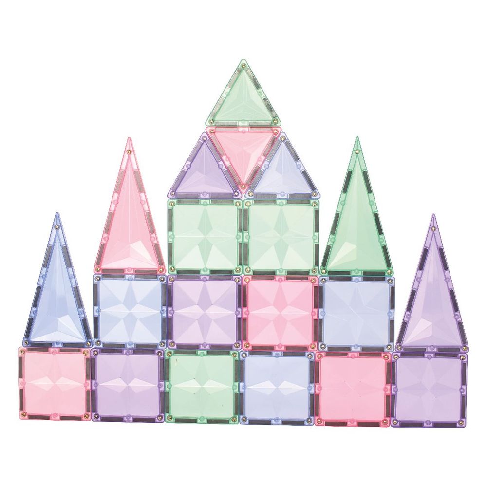Jouets enfants - Cleverclixx Kit de Formes Géométriques de couleur pastel de 45 pièces - CLEVERCLIXX BV