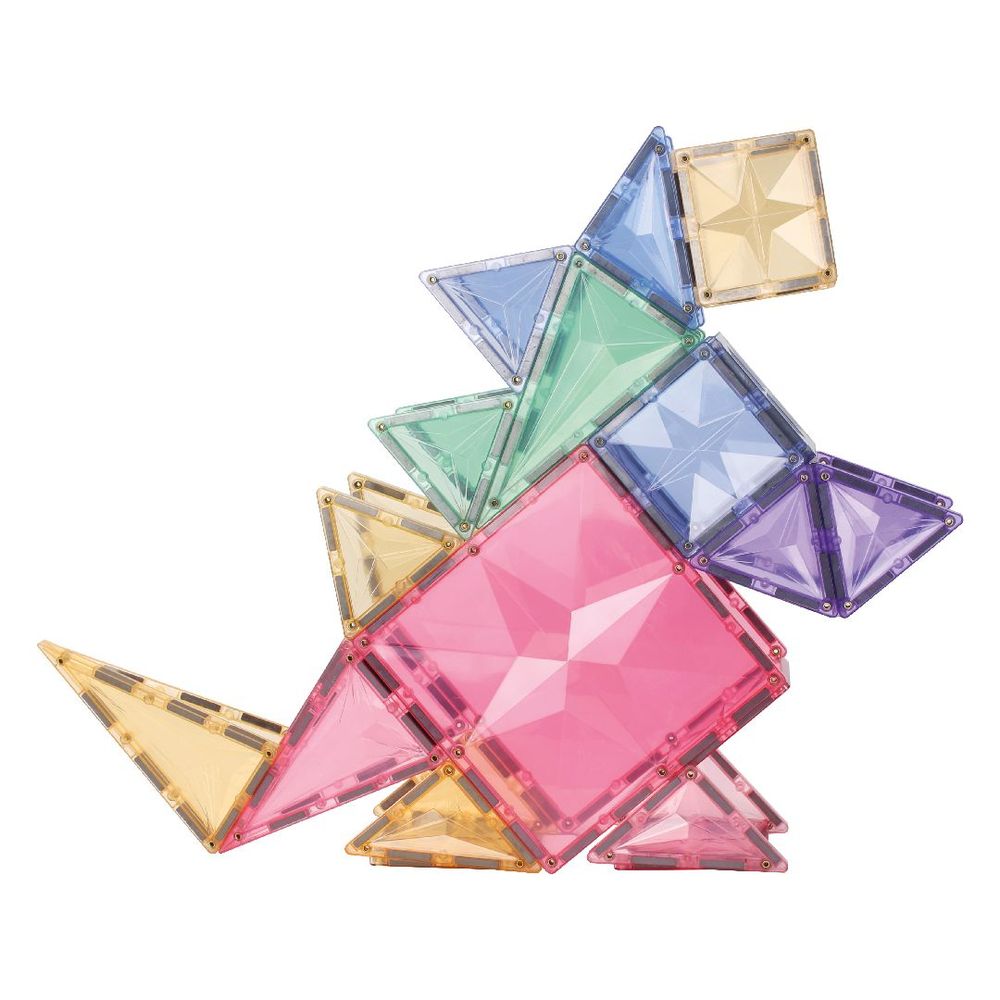 Jouets enfants - Cleverclixx Kit de Formes Géométriques de couleur pastel de 45 pièces - CLEVERCLIXX BV
