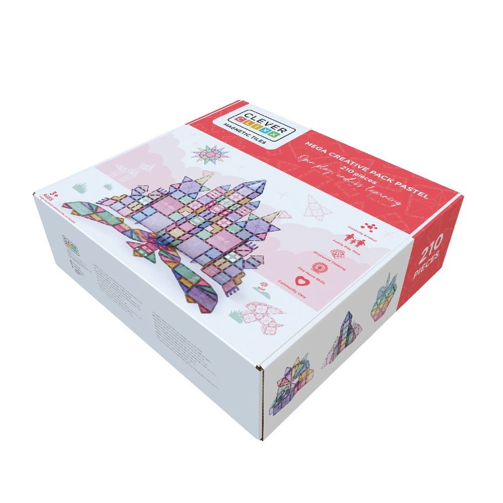 Jouets enfants - Mega Creative Pack Pastel 210 pièces - CLEVERCLIXX BV