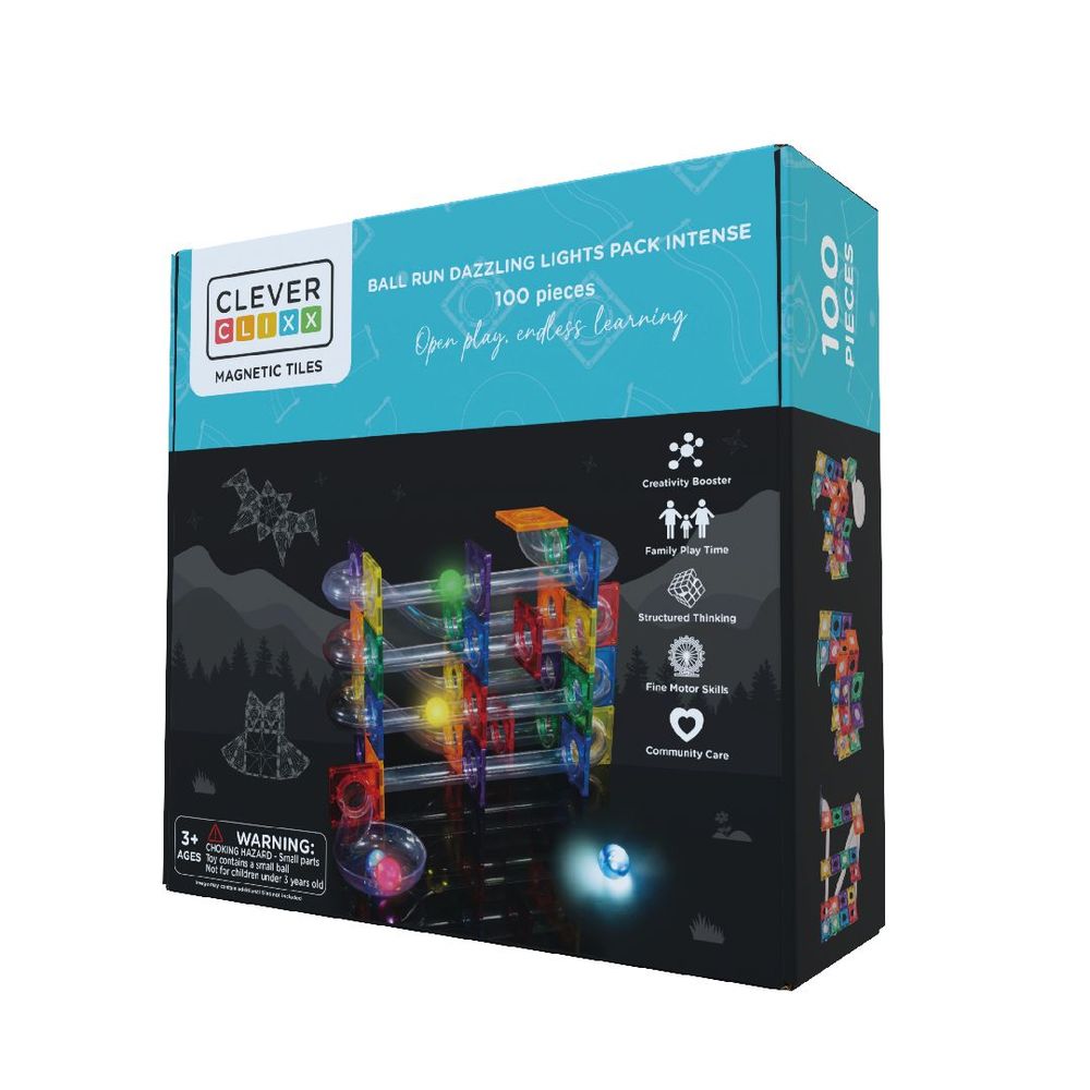 Jouets enfants - Pack de 100 lampes Dazzling Lights Ball Run Intense - CLEVERCLIXX BV