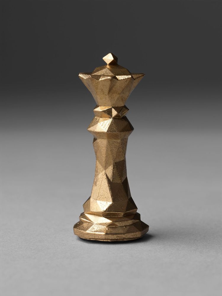 Cadeaux - Jeu d'échecs à facettes multiples en bronze coulé, 32 pièces - EAGLADOR