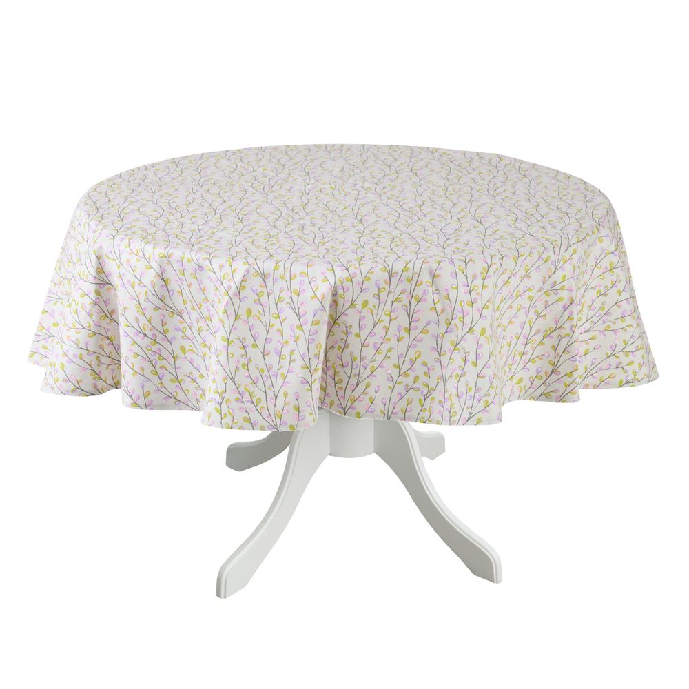 Linge de table textile - Nappe de table Purple Willow ronde ⌀ 210 cm - ROSEBERRY HOME