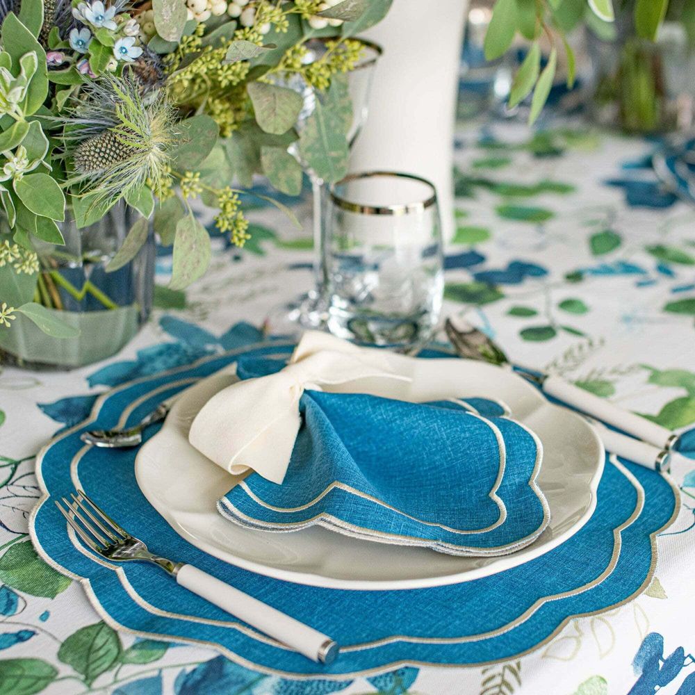 Table linen - Tablecloth Blue Sparrow - 130 cm x 250 cm - ROSEBERRY HOME