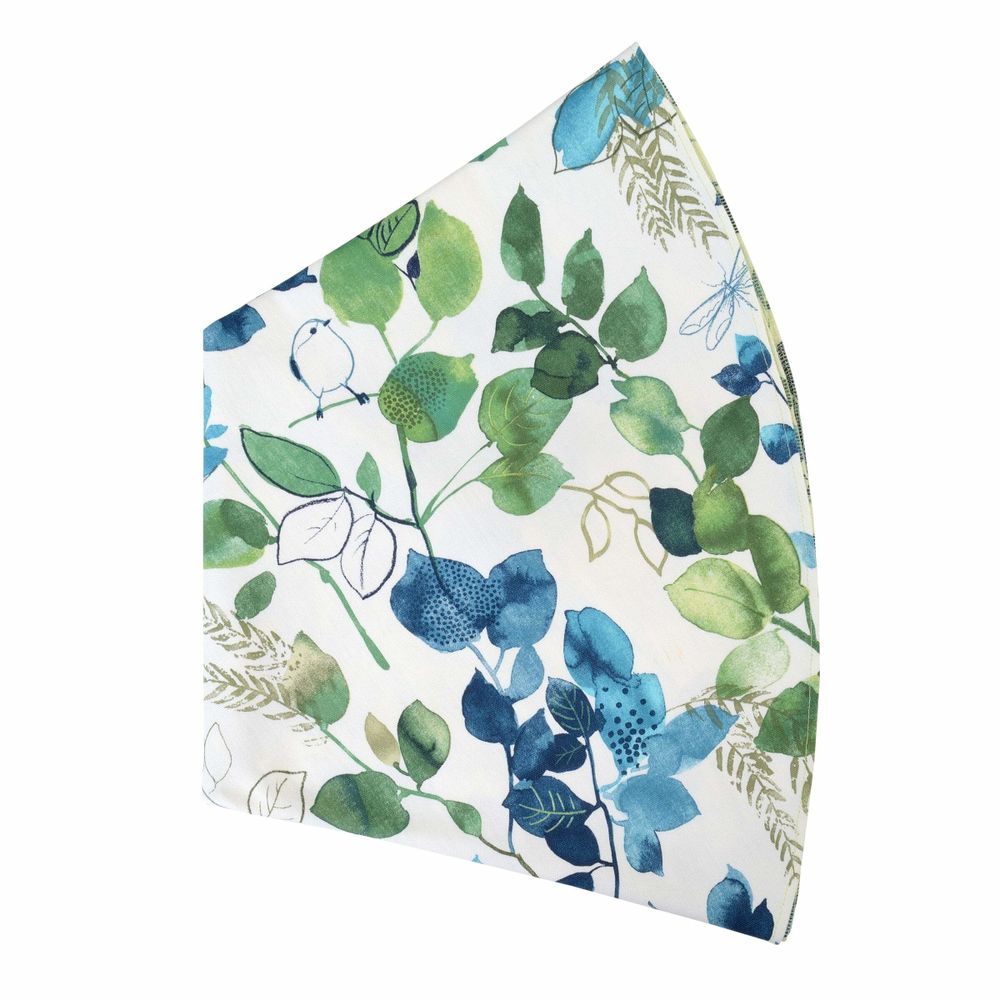 Table linen - Tablecloth Blue Sparrow round - ⌀ 160 cm - ROSEBERRY HOME