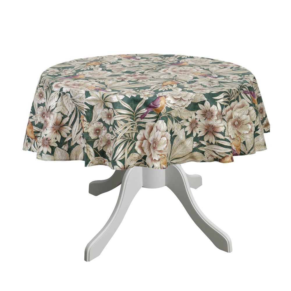 Linge de table textile - Nappe de table Emerald ronde - ⌀ 140 cm - ROSEBERRY HOME