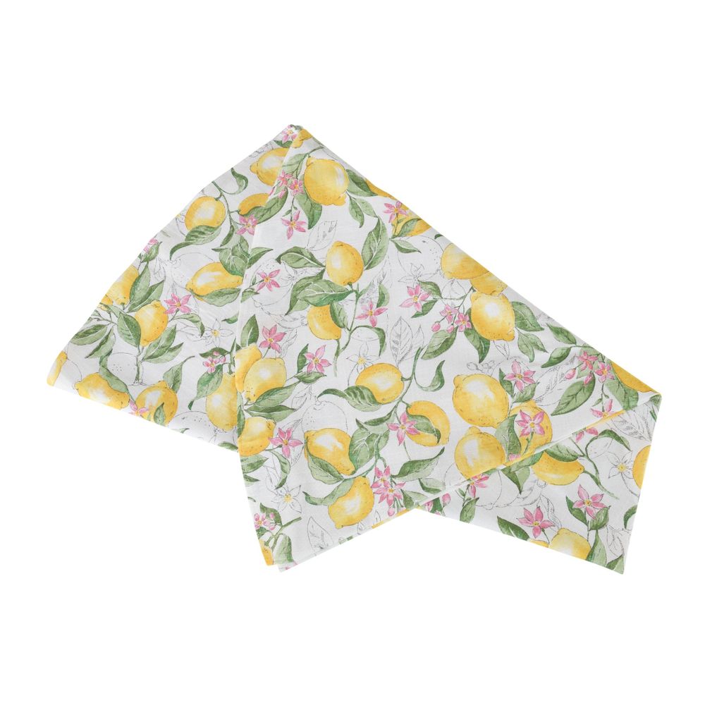 Table linen - Tablecloth Lemonade round - ⌀ 160 cm - ROSEBERRY HOME