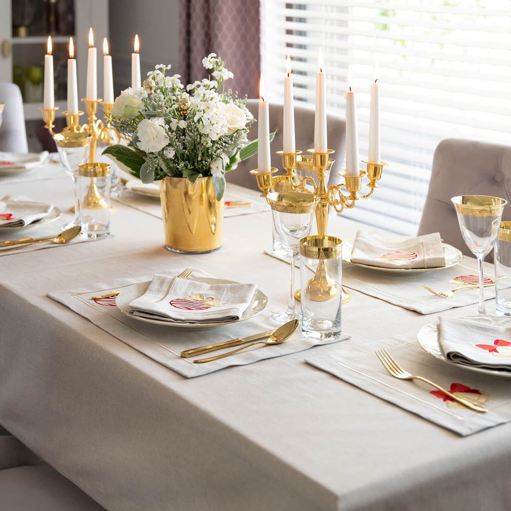 Table linen - Tablecloth Mirha - 140 cm x 250 cm - ROSEBERRY HOME