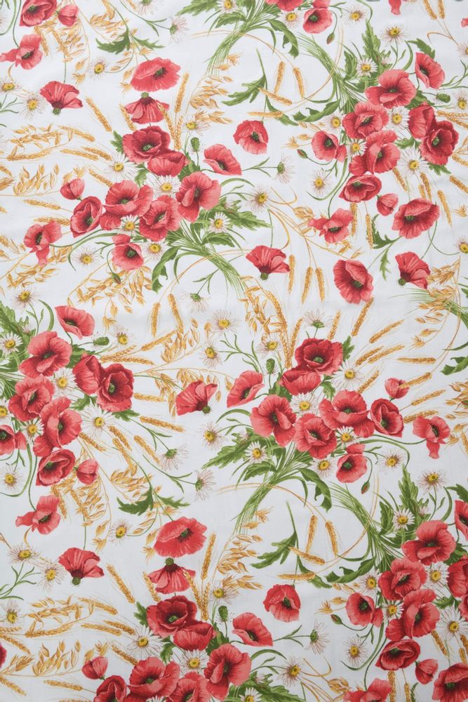 Table linen - Tablecloth Poppy round - ⌀ 160 cm - ROSEBERRY HOME