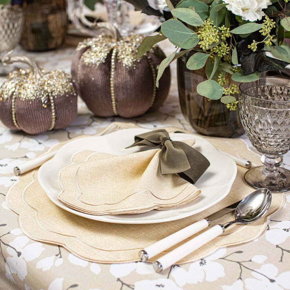 Table linen - Tablecloth Petali round - ⌀ 160 cm - ROSEBERRY HOME