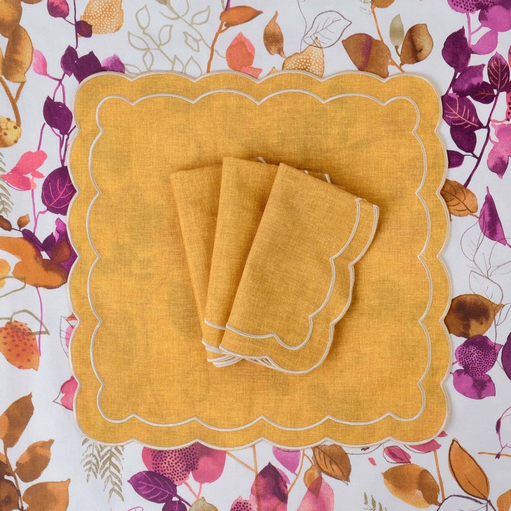 Table linen - Tablecloth Purple Sparrow - 130 cm x 300 cm - ROSEBERRY HOME