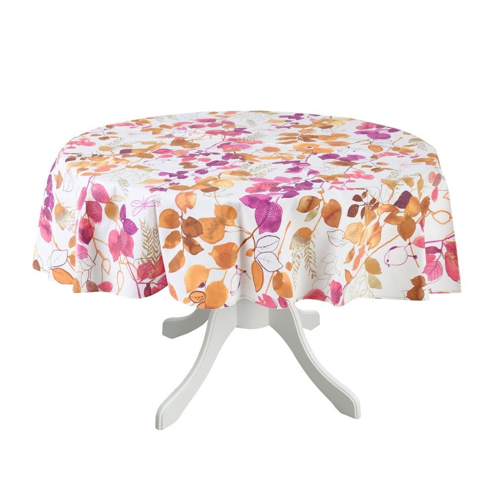 Linge de table textile - Nappe de table Purple Sparrow ronde - ⌀ 140 cm - ROSEBERRY HOME