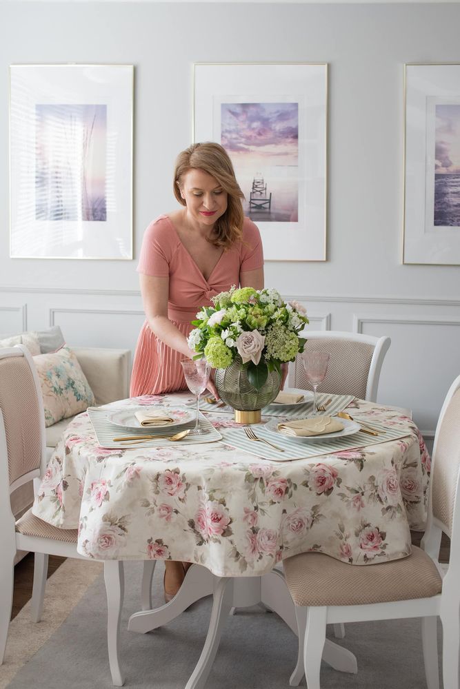 Table linen - Tablecloth Roselle round - ⌀ 140 cm - ROSEBERRY HOME