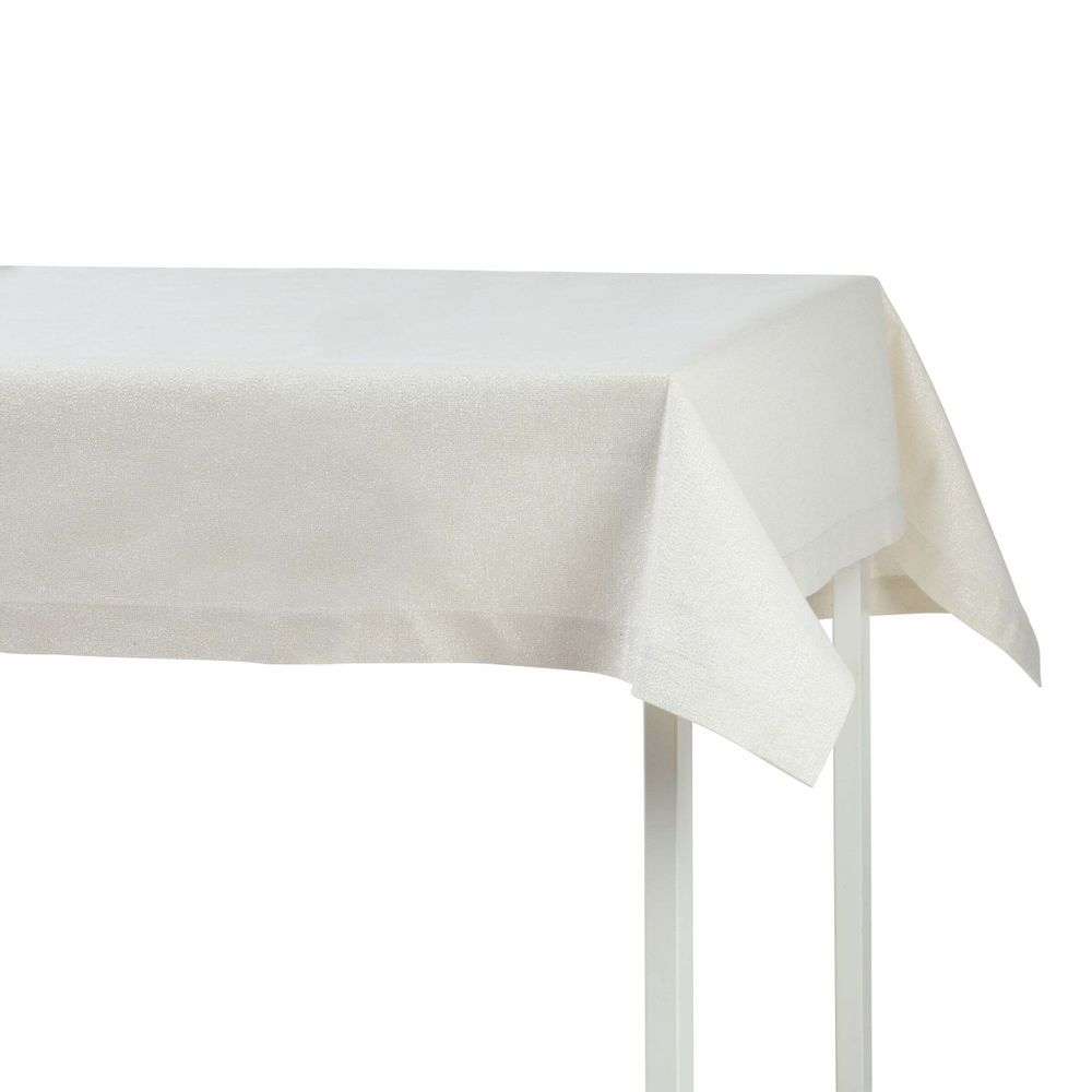Linge de table textile - Nappe de table Shiny Silver - 130 cm x 250 cm - ROSEBERRY HOME