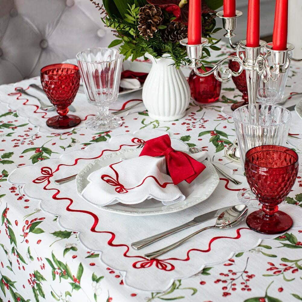 Linge de table textile - Nappe de table Very Merry - 140 cm x 250 cm - ROSEBERRY HOME