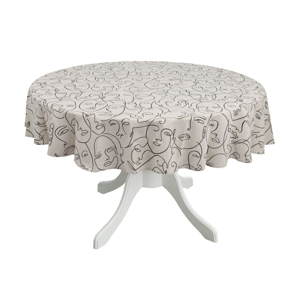 Table cloths - Tablecloth Venus round - ⌀ 210 cm - ROSEBERRY HOME
