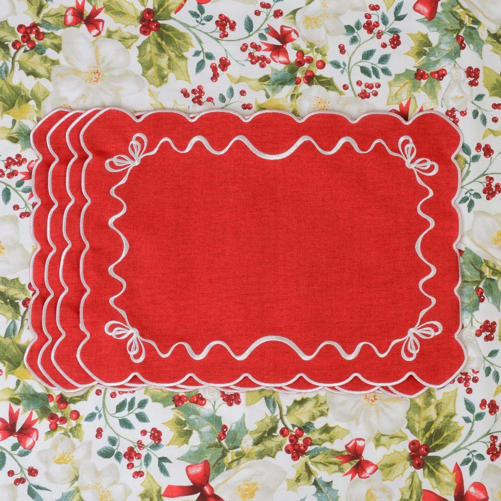 Linge de table textile - Nappe de table Very Holly - 140 cm x 250 cm  - ROSEBERRY HOME