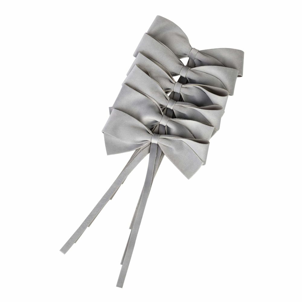 Linge de table textile - Arcs de velours Gray Bows - 6 pièces - ROSEBERRY HOME