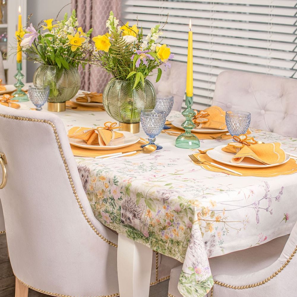 Table linen - Napkin rings Yellow Bows - 4 pieces - ROSEBERRY HOME