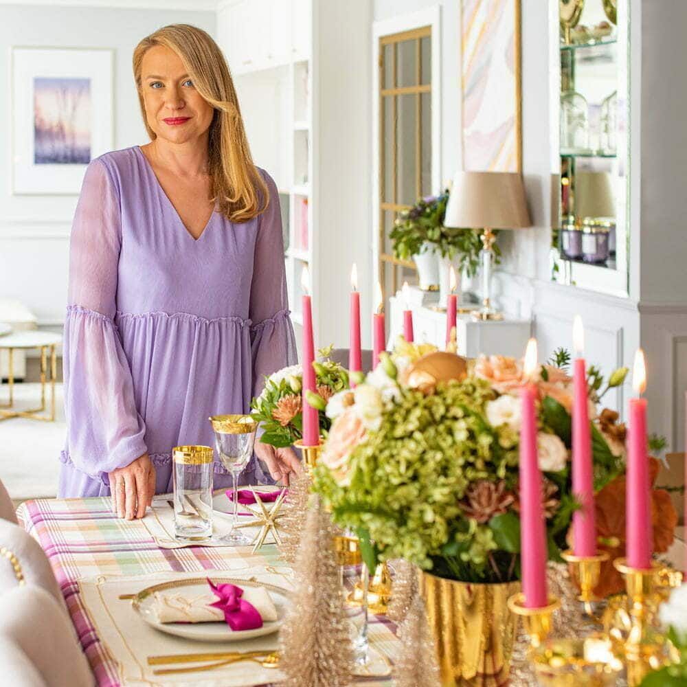 Linge de table textile - Brodé Sets de table Golden Bows - 4 pièces - ROSEBERRY HOME