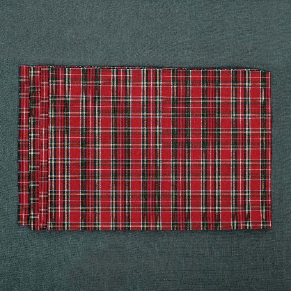 Table linen - Placemats Red Tartan - 4 pieces - ROSEBERRY HOME