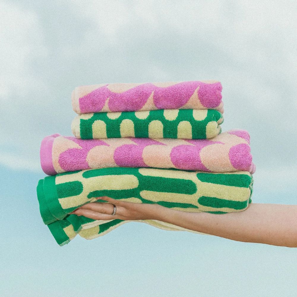 Fabrics - Bathroom: bathmats, towels, bathrobes and soaps. - TARTA GELATINA