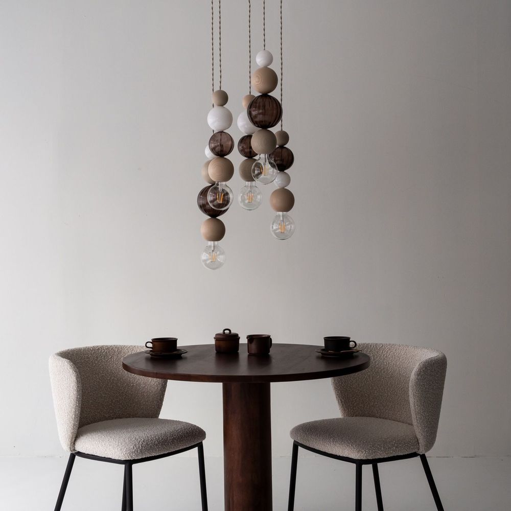 Plafonniers - QUU Chandelier Maxi L Beige - QUU DESIGN