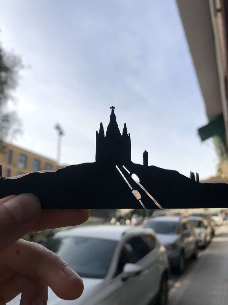 Objets design - Les formes de Barcelone - Silhouette en 3D de la ligne d'horizon - BEAMALEVICH